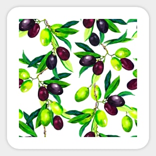 Olives - Mediterranean pattern Sticker